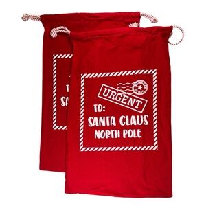 Reusable Christmas Gift Bags w/Drawstrings 17”x27.5”